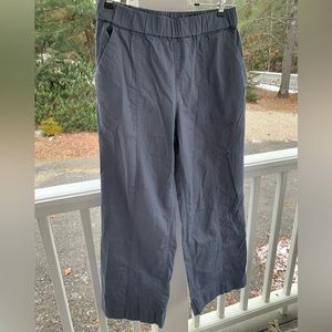 Duluth Trading Co Pull on Elastic Comfort Chino Khaki Cotton Pants - 8 P, blue